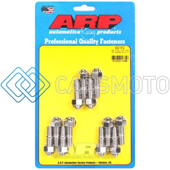 ARP 400-1412 SB CHEVY 3/8 HEX SS HEADER STUD KIT