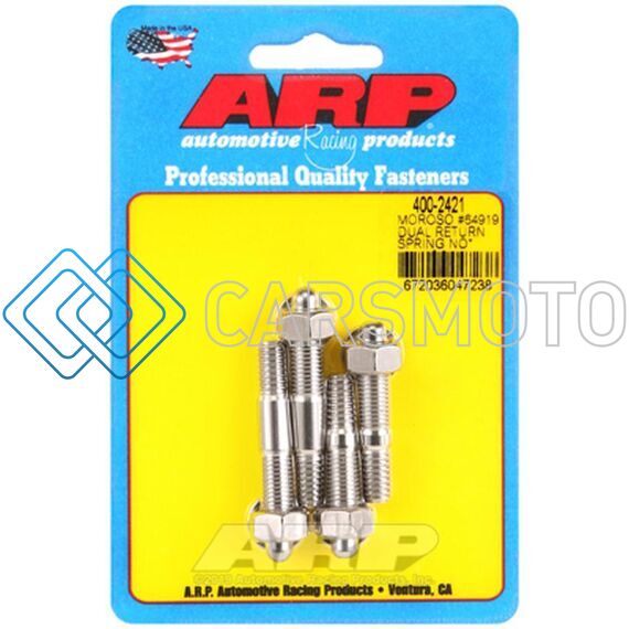ARP 400-2421 MOROSO 64919 DUAL RETURN SPRING NO SPACER PLATE SS CARB STUD KIT