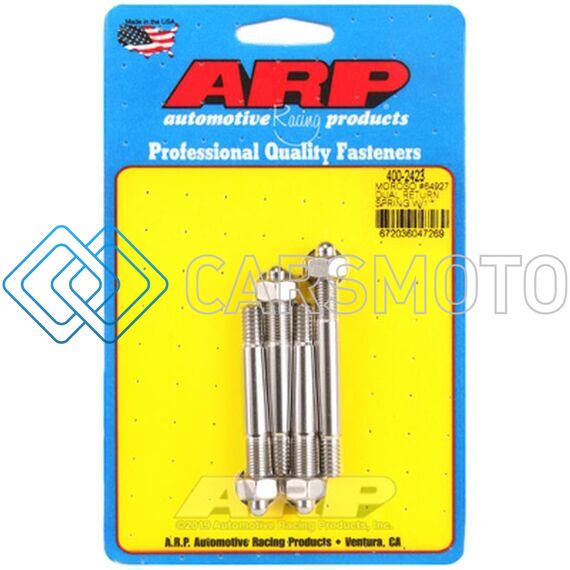 ARP 400-2423 MOROSO 64927 DUAL RETURN SPRING W/ 1IN SPACER PLATE SS CARB STUD KIT