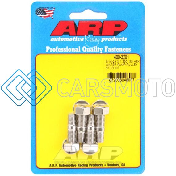 ARP 400-3201 5/16-24 X 1.250 SS HEX WATER PUMP PULLEY STUD KIT