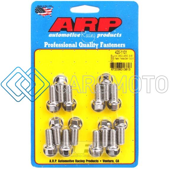 ARP 420-1101 BUICK 350-455 3/8 SS HEX HEADER BOLT KIT