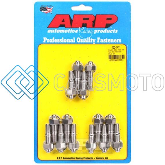 ARP 420-1411 BUICK 350-455 3/8IN SS HEX HEADER STUD KIT