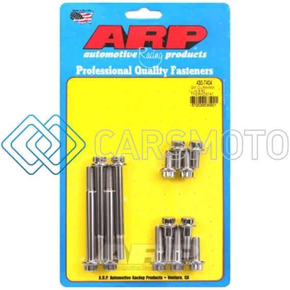 ARP 430-7404 GM DURAMAX LMM 6.6L 12PT SS (STREET) THERMOSTAT HOUSING BOLT KIT