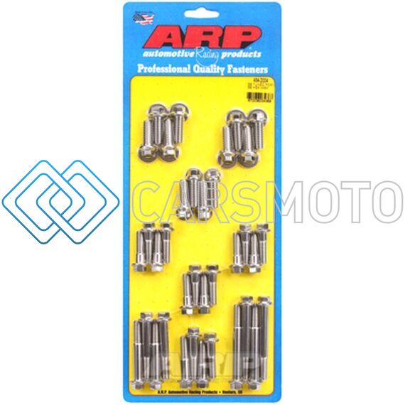 ARP 434-2004 SB TUNED PORT COMPLETE SS HEX INTAKE MANIFOLD BOLT KIT