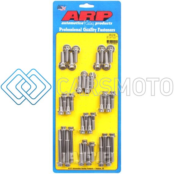 ARP 434-2104 SB TUNED PORT COMPLETE SS 12PT INTAKE MANIFOLD BOLT KIT