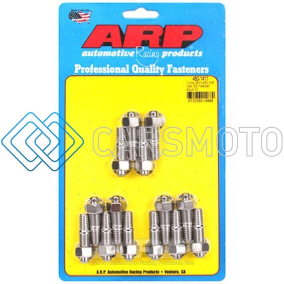 ARP 480-1411 OLDS 350-455 3/8IN HEX SS HEADER STUD KIT