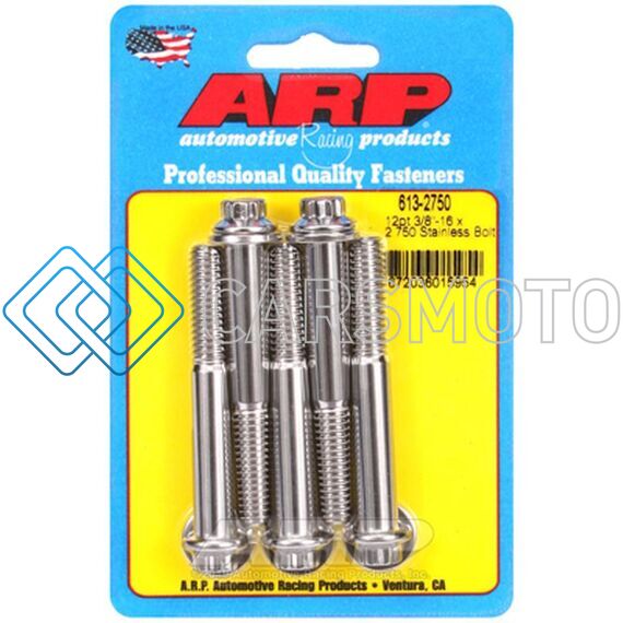 ARP 613-2750 3/8-16 X 2.750 12PT SS BOLTS