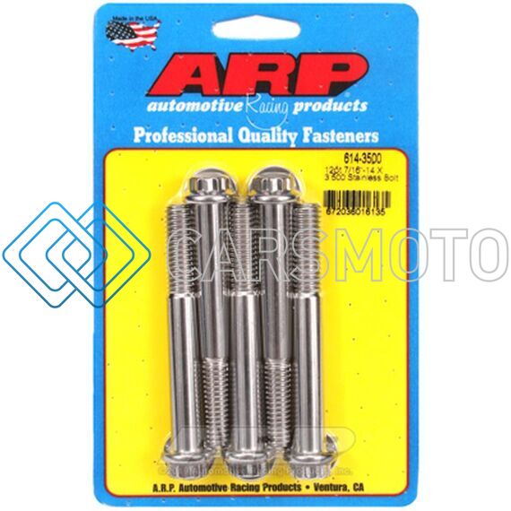 ARP 614-3500 7/16-14 X 3.500 12PT 1/2 WRENCHING SS BOLTS
