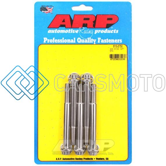 ARP 615-3750 3/8-16 X 3.750 12PT 7/16 WRENCHING SS BOLTS (PACK OF 5)