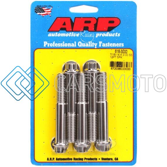 ARP 616-3000 7/16-14 X 3.000 12PT SS BOLTS