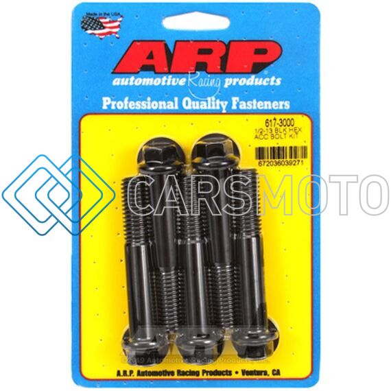 ARP 617-3000 1/2-13 X 3.000 HEX BLACK OXIDE BOLTS