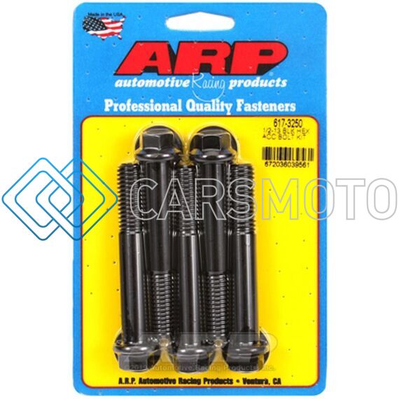 ARP 617-3250 1/2-13 X 3.250 HEX BLACK OXIDE BOLTS