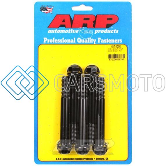 ARP 617-4000 1/2-13 IN. THREAD, 4.00 IN 8740 CHROMOLY BOLTS - SET OF 5