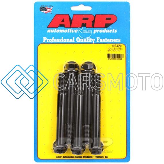 ARP 617-4250 1/2-13 X 4.250 HEX BLACK OXIDE BOLTS
