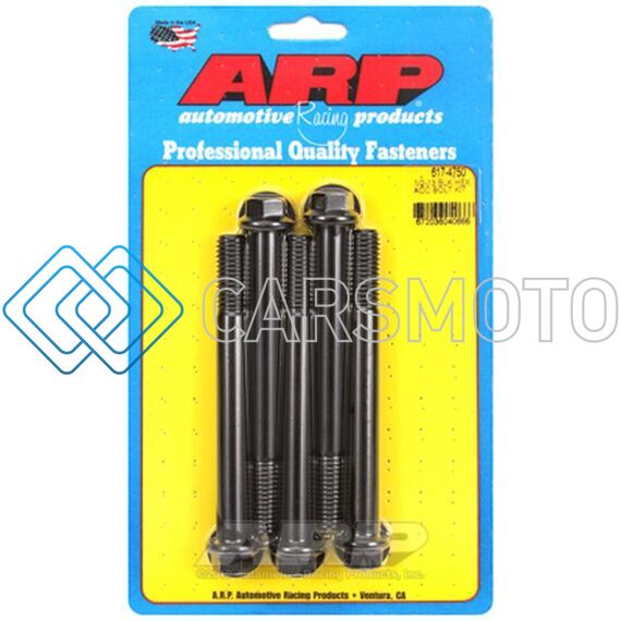 ARP 617-4750 1/2-13 X 4.750 HEX BLACK OXIDE BOLTS