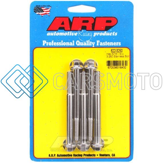 ARP 622-3250 5/16-18 X 3.250 HEX SS BOLTS