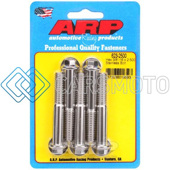 ARP 623-2500 3/8-16 X 2.500 HEX SS BOLTS