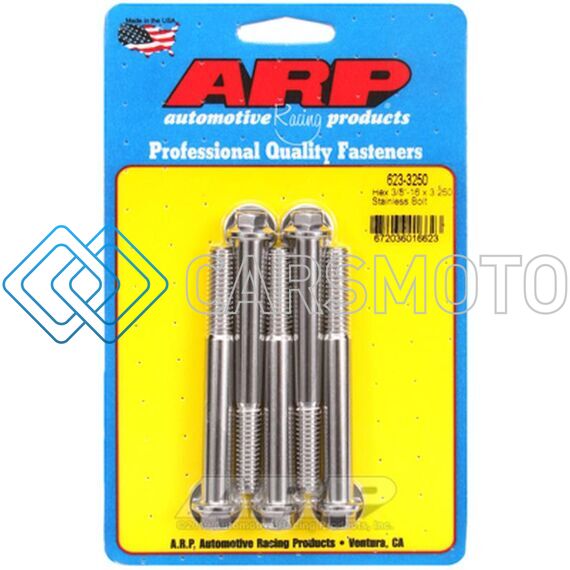 ARP 623-3250 3/8-16 X 3.250 HEX SS BOLTS