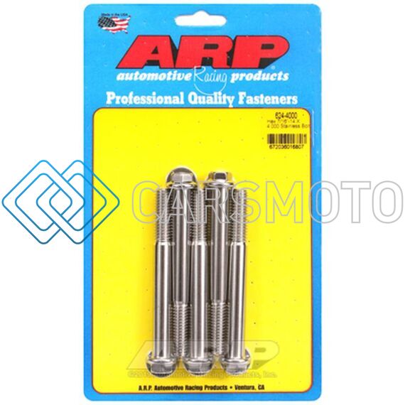 ARP 624-4000 7/16-14 X 4.000 HEX 1/2 WRENCHING SS BOLTS
