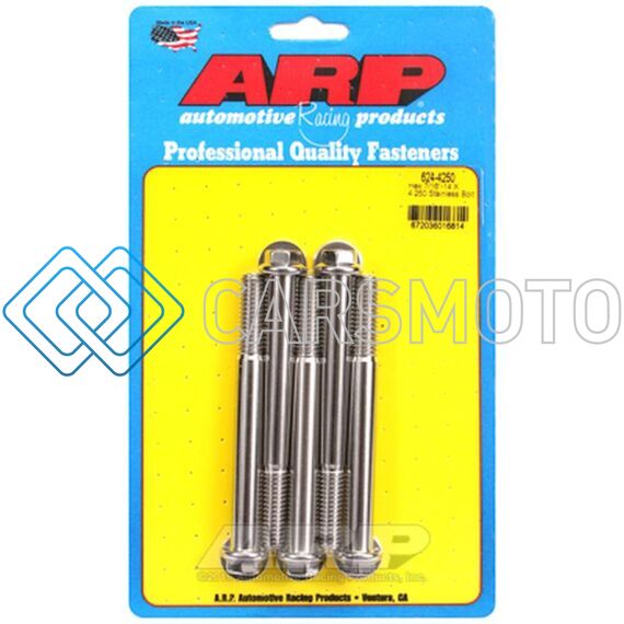ARP 624-4250 7/16-14 X 4.250 HEX 1/2 WRENCHING SS BOLTS