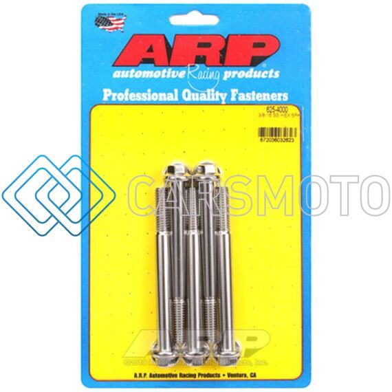 ARP 625-4000 3/8-16 X 4.000 HEX 7/16 WRENCHING SS BOLTS