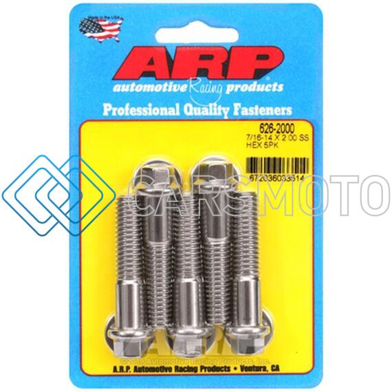 ARP 626-2000 7/16-14 X 2.000 HEX SS BOLTS