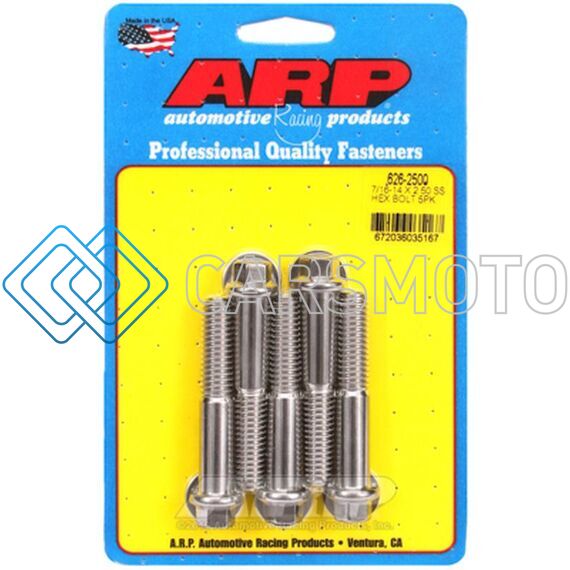 ARP 626-2500 7/16-14 X 2.500 HEX SS BOLTS