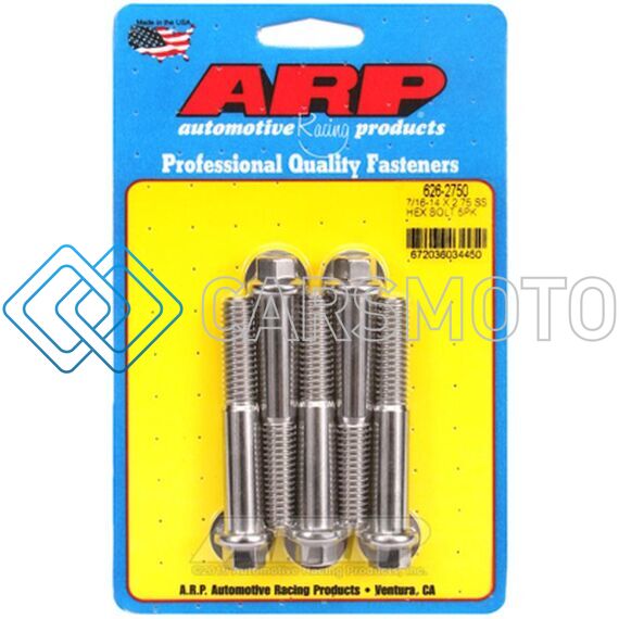 ARP 626-2750 7/16-14 X 2.750 HEX SS BOLTS
