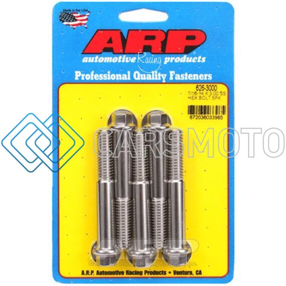 ARP 626-3000 7/16-14 X 3.000 HEX SS BOLTS