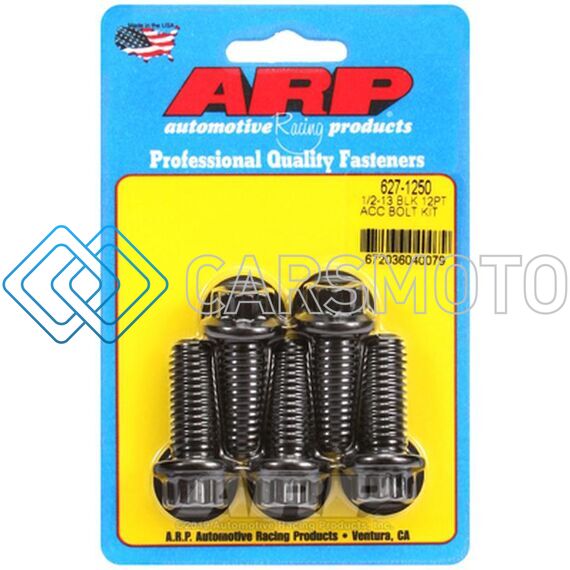 ARP 627-1250 1/2-13 X 1.250 12PT BLACK OXIDE BOLTS