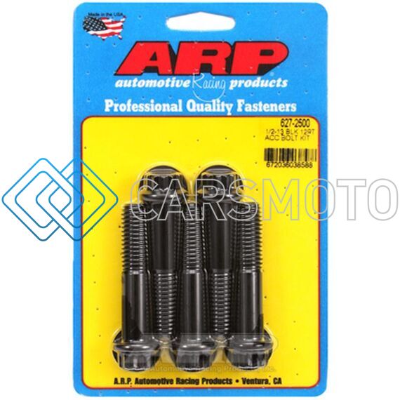 ARP 627-2500 1/2-13 IN. THREAD SIZE, 2.5 IN 12 POINT BOLTS - SET OF 5