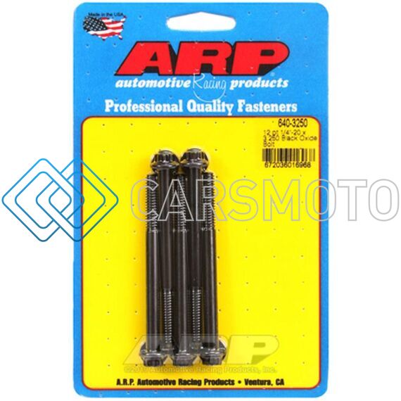 ARP 640-3250 1/4-20 X 3.250 12PT BLACK OXIDE BOLTS
