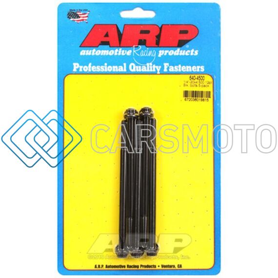 ARP 640-4500 1/4-20 X 4.500 12PT BLACK OXIDE BOLTS