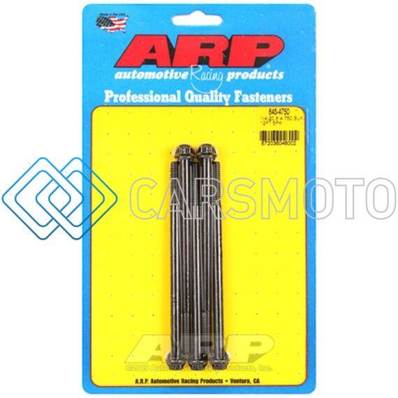 ARP 640-4750 1/4-20 X 4.750 12PT BLACK OXIDE BOLTS