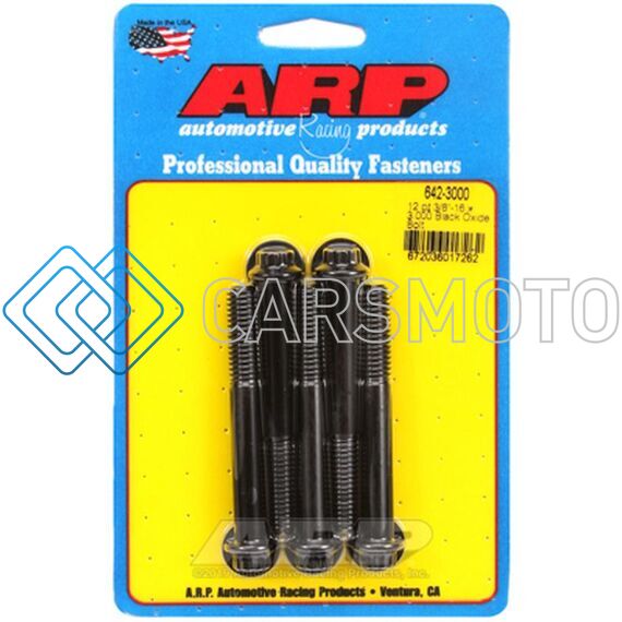 ARP 642-3000 3/8-16 X 3.000 12PT BLACK OXIDE BOLTS