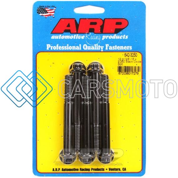ARP 642-3250 3/8-16 X 3.250 12PT BLACK OXIDE BOLTS