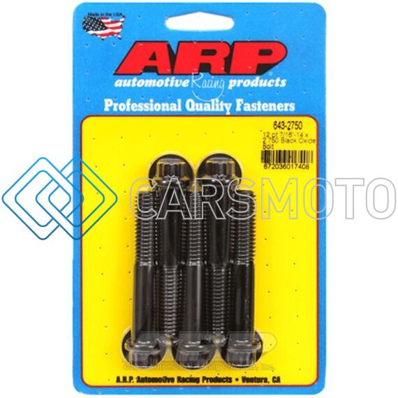 ARP 643-2750 7/16-14 X 2.750 12PT BLACK OXIDE BOLTS