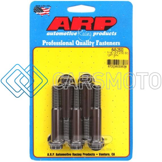 ARP 645-2500 7/16-14 X 2.500 12PT 1/2 WRENCHING BLACK OXIDE BOLTS
