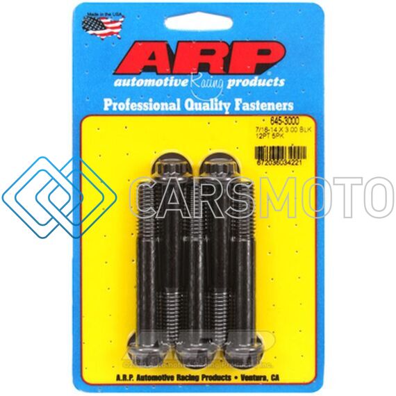ARP 645-3000 7/16-14 X 3.000 12PT 1/2 WRENCHING BLACK OXIDE BOLTS