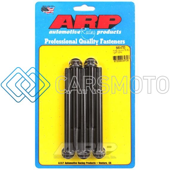 ARP 645-4750 7/16-14 X 4.750 12PT 1/2 WRENCHING BLACK OXIDE BOLTS