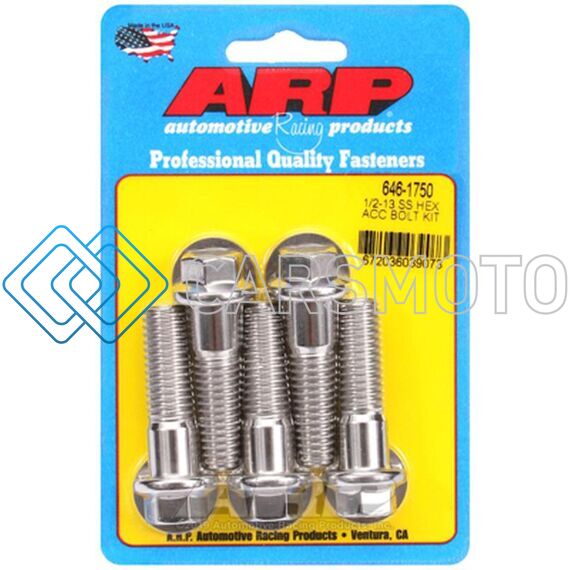 ARP 646-1750 1/2-13 X 1.750 HEX SS BOLTS