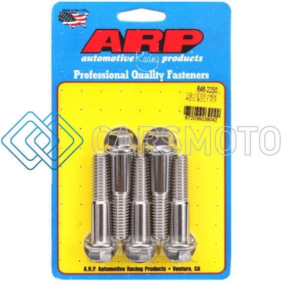 ARP 646-2250 1/2-13 X 2.250 HEX SS BOLTS