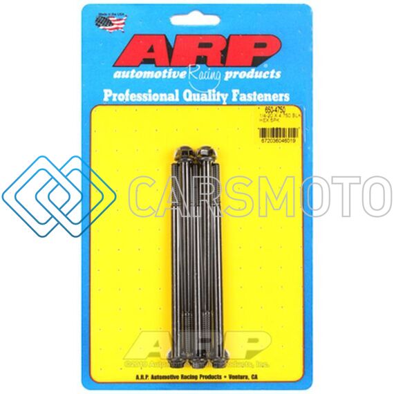 ARP 650-4750 1/4-20 X 4.750 HEX BLACK OXIDE BOLTS