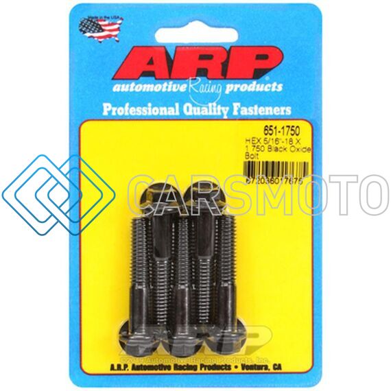 ARP 651-1750 5/16 IN.-18 RH THREAD, 1.750 IN HEX HEAD CUSTOM 450 BOLTS - SET OF 5