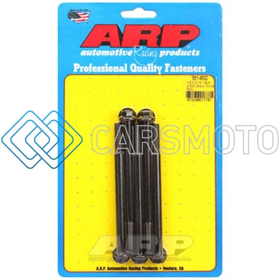 ARP 651-4500 5/16-18 X 4.500 HEX BLACK OXIDE BOLTS