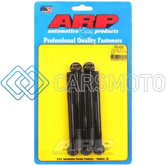 ARP 652-4500 3/8-16 X 4.500 HEX BLACK OXIDE BOLTS