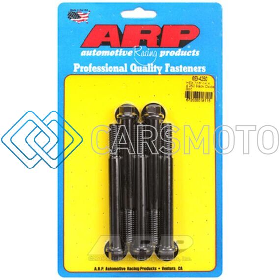 ARP 653-4250 7/16-14 X 4.250 HEX BLACK OXIDE BOLTS
