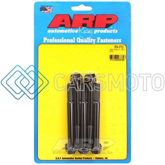 ARP 654-3750 3/8-16 X 3.750 HEX 7/16 WRENCHING BLACK OXIDE BOLTS