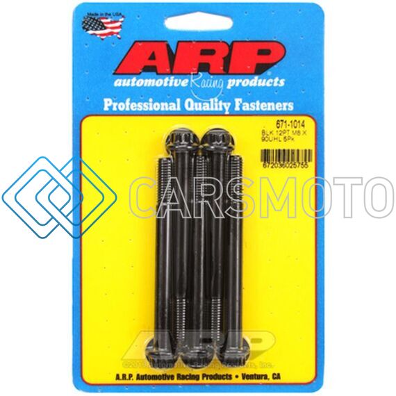 ARP 671-1014 M8 X 1.25 X 90  12PT BLACK OXIDE BOLTS