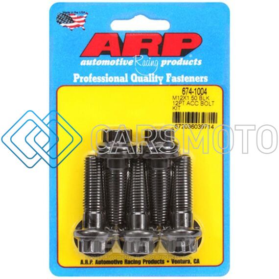 ARP 674-1004 M12 X 1.50 X 40 12PT BLACK OXIDE BOLTS